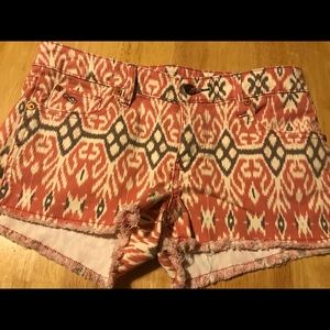 QSD Denim Print Shorts Size 3/26